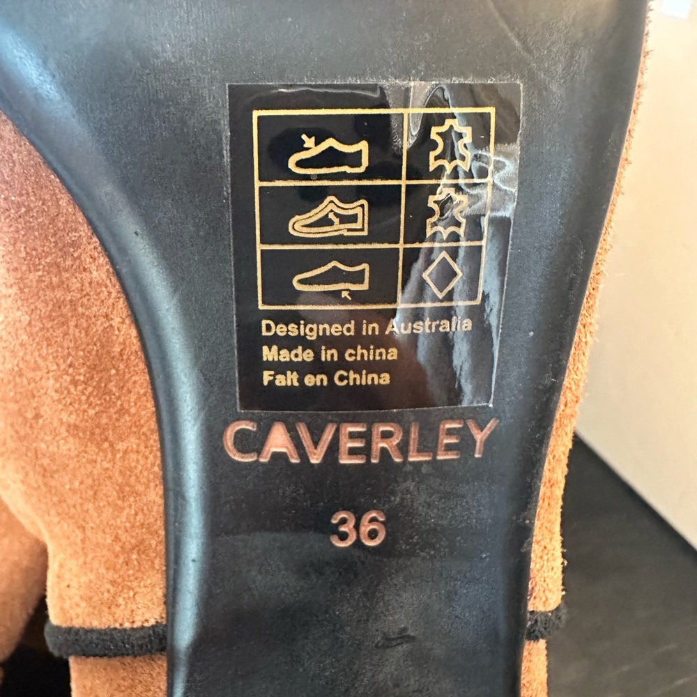 ANTHROPOLOGIE CAVERLEY  Morgan Boots Over-the-Knee Camel Suede Kitten Heel NEW - Picture 11 of 12